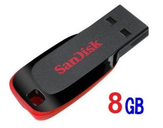SanDisk 8GB 8G Cruzer BLADE USB Flash Pen Thumb Disk Drive SDCZ50 *New