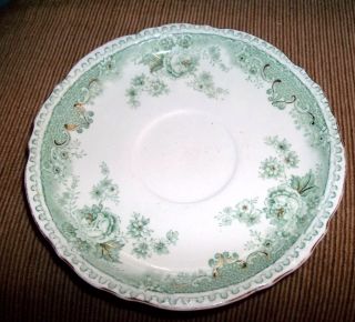   Sale Roselle Alfred Meakin Royal Semi Porcelain England 6 Saucer