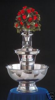 31 INCH   APEX STAINLESS STEEL CHAMPAGNE PUNCH BEVERAGE FOUNTAIN   7 