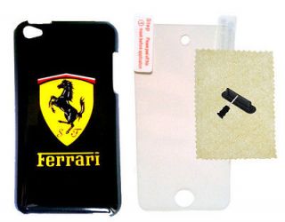 Black Ferrari iPod Touch 4th 4 Hard Case Cover Modena Spider Enzo Fast 