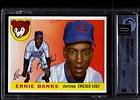 AWESOME 1955 TOPPS #28 ERNIE BANKS CHICAGO CUBS GAI 9 MINT
