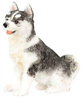 Siberian Husky Puppy Collectible Figurine Statue Dog