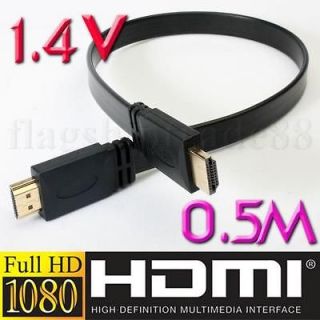 V1.4 Short 0.5m HDMI cable HighSpeed W/Ethernet 1.4a 3D HDTV 1080P 