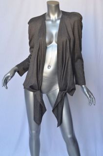 ISABEL MARANT ETOILE Womens Grey Tie Front/Wrap Blazer Jacket L 3 NEW