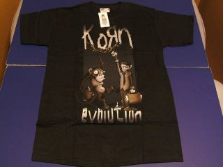 New Korn Band T Shirt M L Med Medium Large Tee Shirt Monkey I