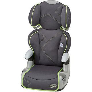 Evenflo AMP High Back Booster Green Angles Car Safety Seat Travel 