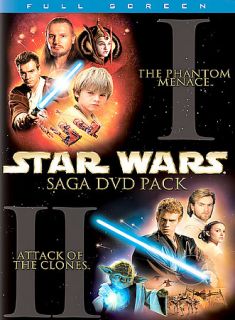 Star Wars Episodes I II 2 Pack DVD, 2002, 4 Disc Set, Full Frame 