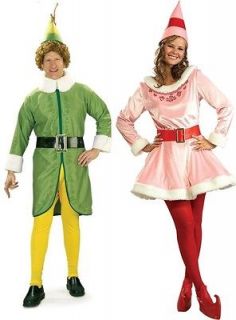 COUPLES ELF MOVIE BUDDY AND JOVI CHRISTMAS COSTUME Holiday Season 