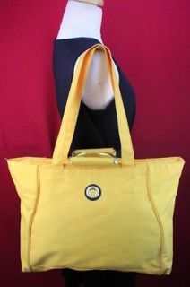 Extra Large Yellow Nylon Tote Bag Purse Gym Bag CAPEZIO Used Dance 