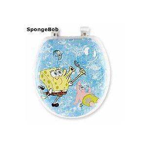 SPONGEBOB Squarepants Soft TOILET SEAT Bubblemania by Ginsey Made in 