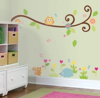   RMK1861SCS   Happi Scroll Tree Branch Wall Decals Stickers Decor