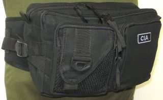 CIA Fanny Pack Waist Bag C.I.A. Gear w/Patch/Badge 11B
