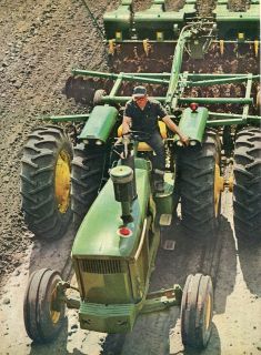 1968 John Deere 5020 2 Page Farm Tractor Ad
