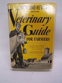 New Revised Veterinary Guide for Farmers 1963 Dust Jacket Illustrated 