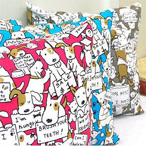Dog oxford fabric lot cotton textiles quilt wall bedclothes cushions 