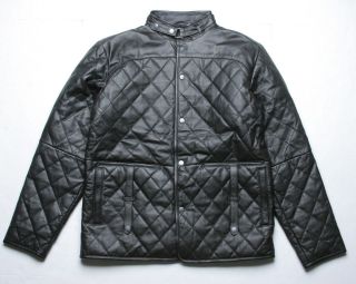 Puma Ferrari Cavallino Leather Jacket (M) Black