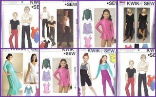  Pattern Kwik Sew Sewing Pattern Unisex Men Women Children Gymnast