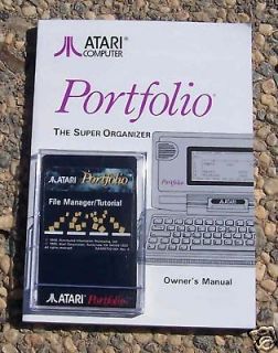 Portfolio File Manager W/Man New Original Atari