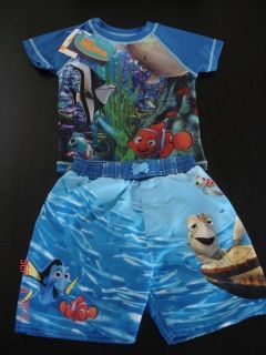 Disney Pixar FINDING NEMO Boys UPF 50 Swim Suit Toddler Boys Size 2T 