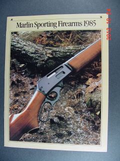 1985 Marlin Arms Firearms Gun Catalog