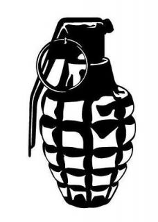 Grenade 10 Window Sticker decal firearm rifle bomb hand explode