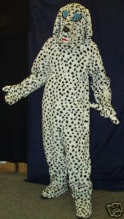 Adult Mascot Dalmation Dog Costume, Firefighter