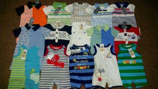 NEW NWT Boys 0 3 Months Creeper Romper First Impressions You Choose