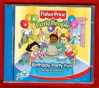 Fisher Price Little People Birthday Party Fun Music CD NEW Sealed 