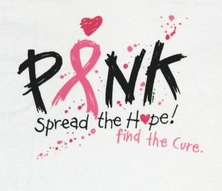   Cancer Awareness Pink Spread the Hope Missy Fit T Shirt S 3XL 4 colors