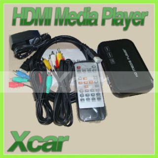   K1 Multimedia USB Full HD 1080P HDD Media Player HDMI VGA MKV H.264