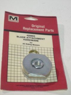 Murray Riding Lawn Mower Blade Adapter Kit Part #420663