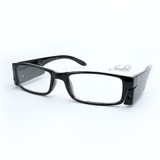 25 LED Light Reading Glasses With A Push Of A Button Black Slim 