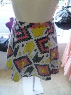 WOMANS SEQUIN AZTEC PRINT SKIRT BY  BRAND NEW