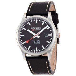 Mondaine Sport   day and date   black dial   41mm   A667.30308.19SBB 