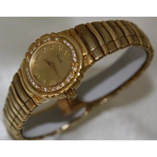 Piaget Tanagra 18K Solid Gold Diamond Bezel Womens Watch Watches 