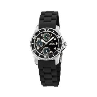 Festina Womens F16201/8 Black Polyurethane Quartz Watch with Black 