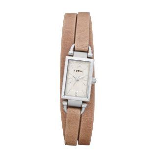 Fossil Delaney Leather Watch Sand Watches 