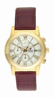Jules Jurgensen Mens 7836 Classic Gold Tone Watch Watches  