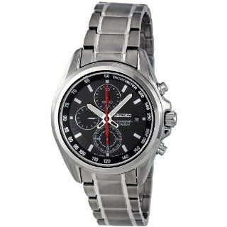 Seiko Mens SNDC93 Black Dial With Chronograph Watch Watches  