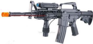 M16A4 M4 M16 MILITARY SPRING RIFLE GUN LIGHT LASER RIS 6mm bb m83 