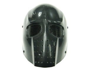 Airsoft Army of Two Full Face Cover Plastic Mask Black
