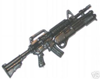 Carbine w/ Shotgun (3 THREE)  118 Scale Weapons for 3 3/4 Action 