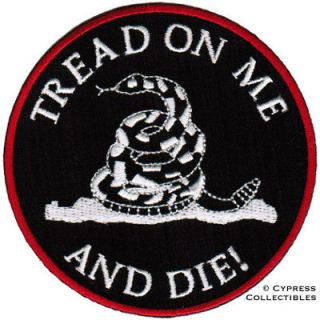 TREAD ON ME AND DIE GADSDEN FLAG PATCH AMERICAN DONT