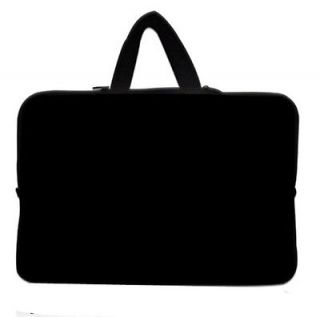 Black 15 Netbook Soft Case Sleeve Bag Pouch w. Handle For 15.4 15.6 