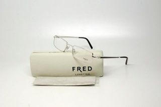 FRED F JAMAIQUE C1 062 EYEGLASSES SILVER METAL RX FRAME AUTHENTIC