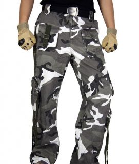 ClotheSpace Mens Military Snow Camo Cool Pants MP20 W36