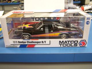 GreenLight 118 Matco Tools 1970 Dodge Challenger R/T in black