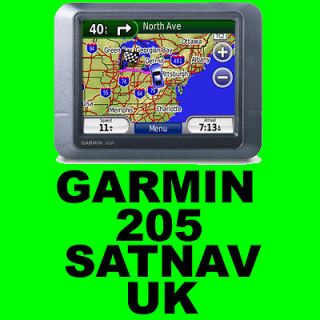 GARMIN 200 205 GPS SATNAV UK IRELAND 2011 MAPS
