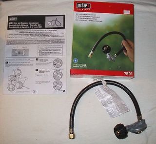 WEBER GAS GRILL REGULATOR AND HOSE PART 7501 FITS MOST GRILLS NEW IN 