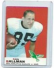 GARY BALLMAN Topps 1969 NFL card # 41; Philadelphia Eagles End; w/ new 